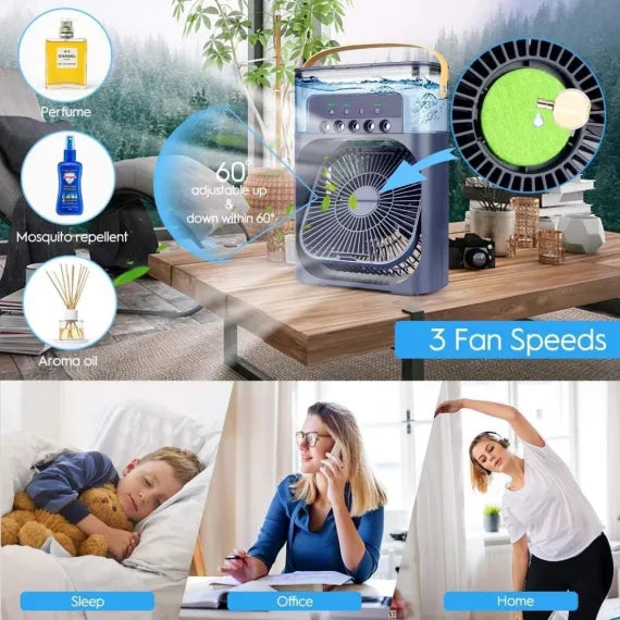 Ventilatoare portabile 3 în 1 LED