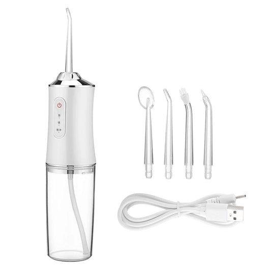 Irigator Bucal si Oral Profesional cu 4 Capete Curatare, 3 Moduri de Lucru, Portabil, Rezervor 220 ml