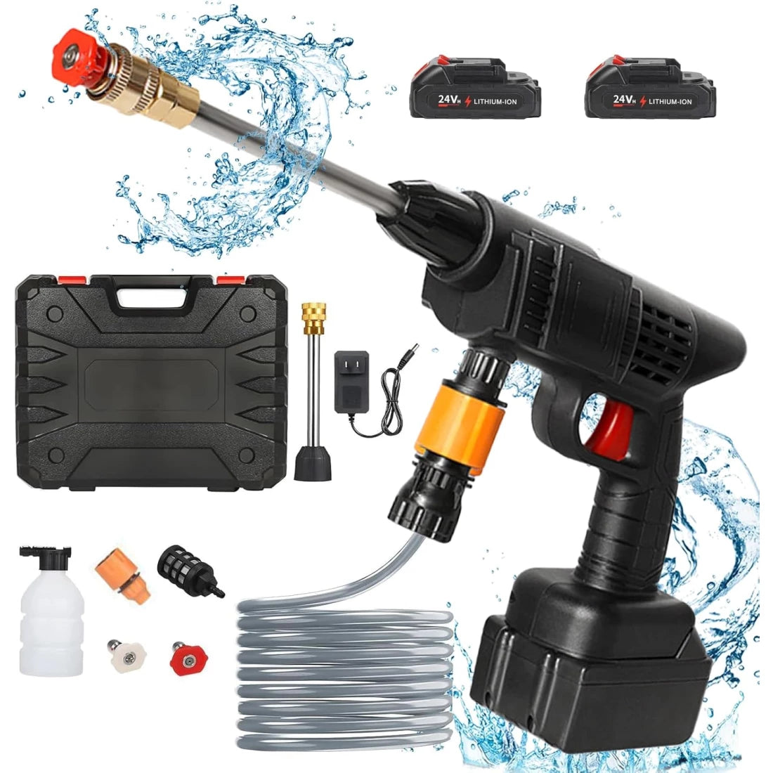 KIT aparat de spalat cu presiune 24V, rezervor detergent