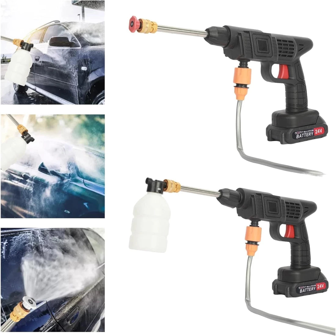 KIT aparat de spalat cu presiune 24V, rezervor detergent